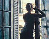 Siesta Entre Corales Paintings - LETIZIA A LA SIESTA by Fabian Perez